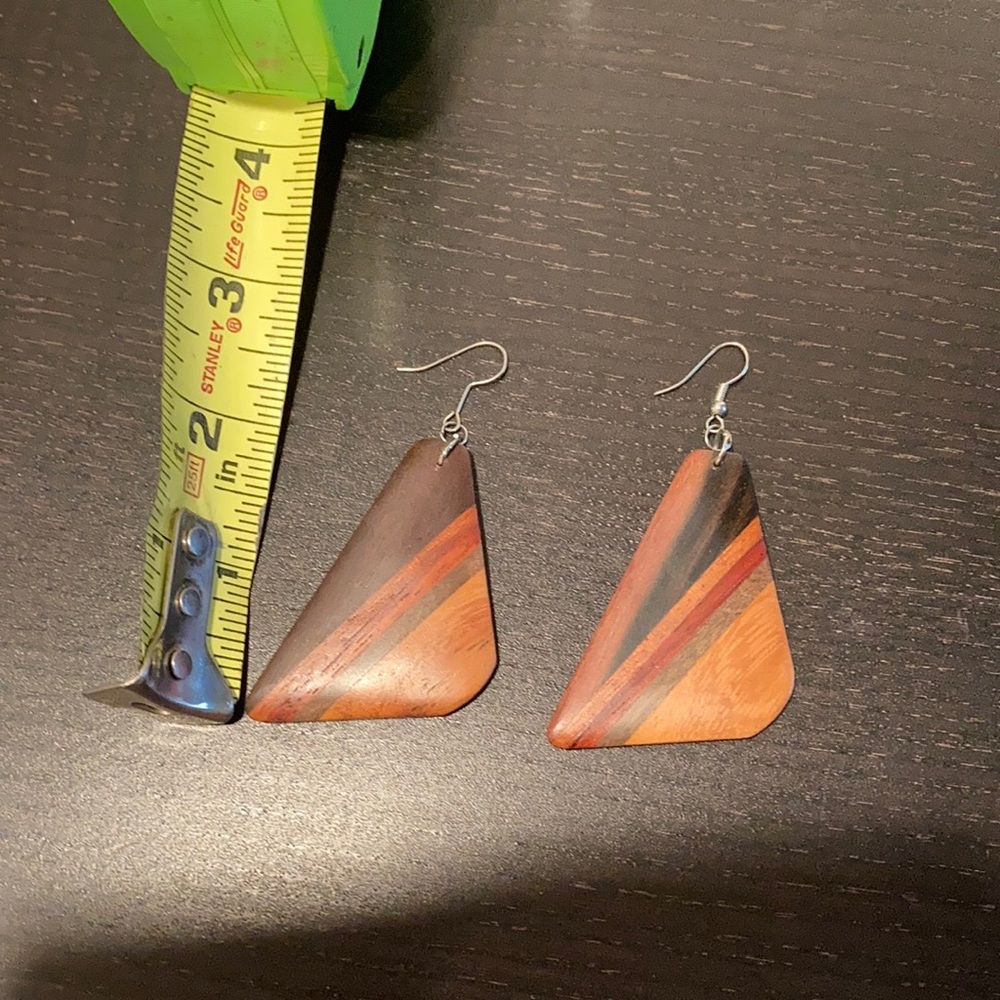 Wood earrings